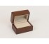 Brown hardwood with Tan Suede interior ,Double Box  3" x 2" x 1 7/ 8" H